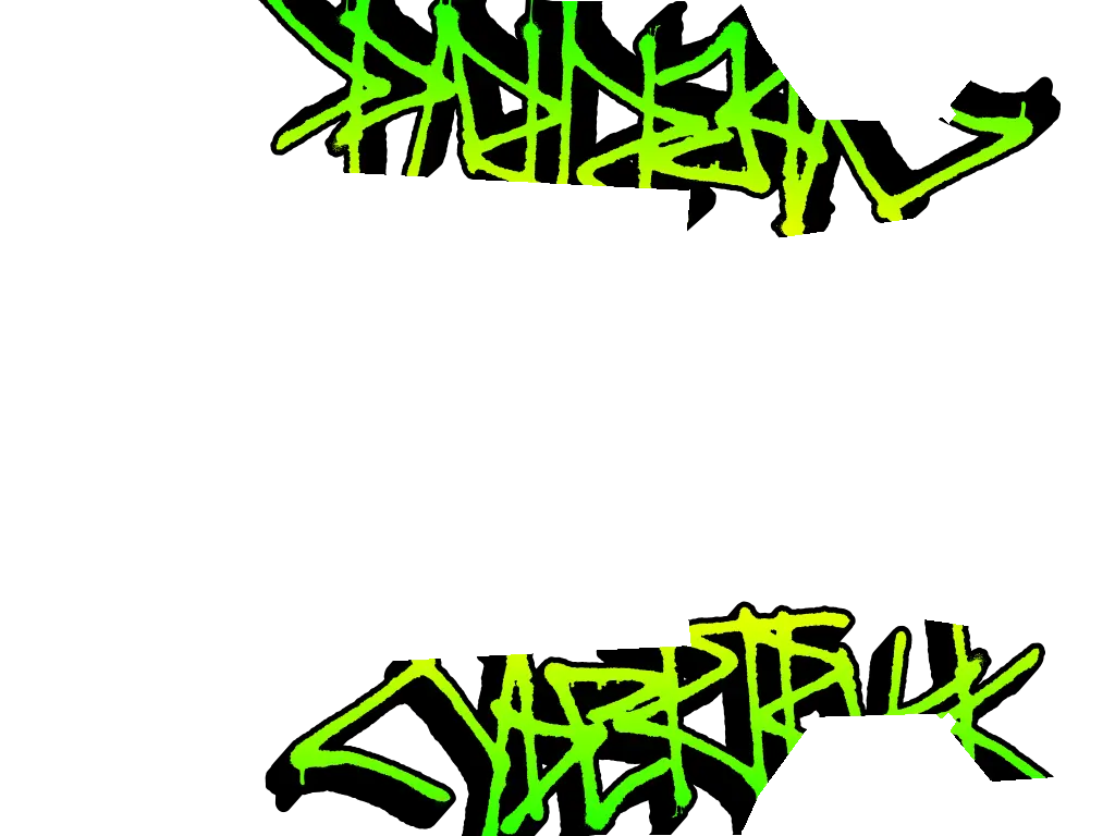 Graffiti green official Tesla Paint Shop wrap template for Tesla Cybertruck 2024 2025