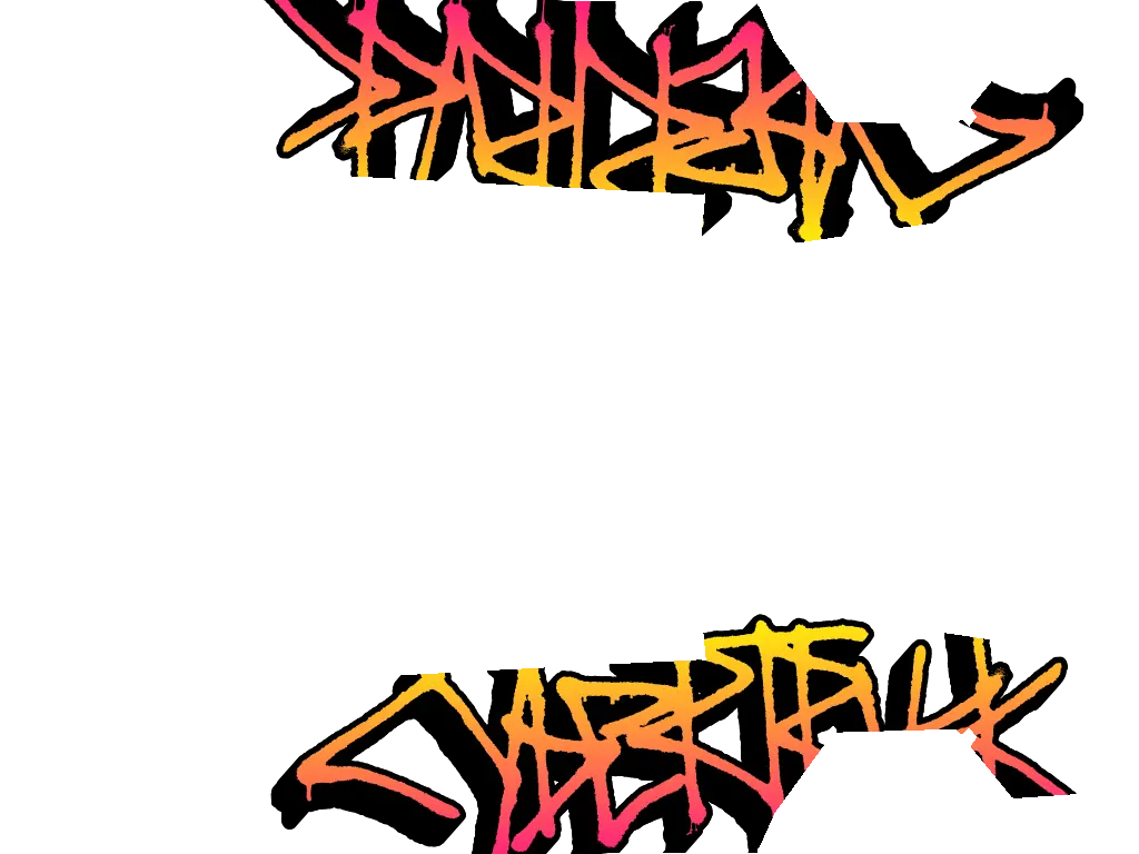 Graffiti orange official Tesla Paint Shop wrap template for Tesla Cybertruck 2024 2025