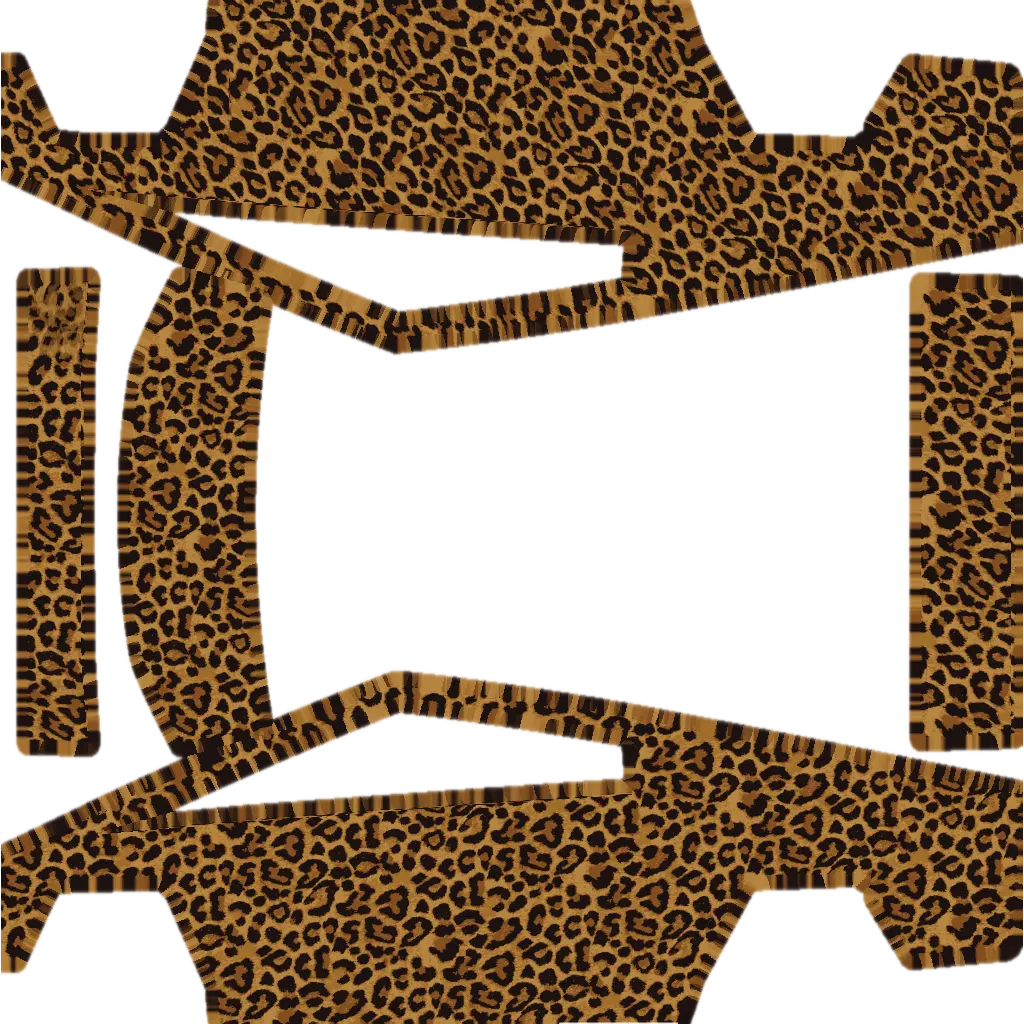 Leopard official Tesla Paint Shop wrap template for Tesla Cybertruck 2024 2025