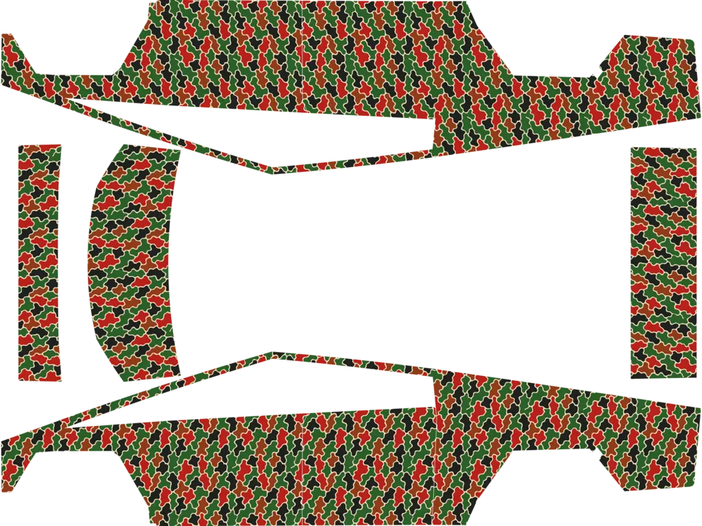 Xmas Camo official Tesla Paint Shop wrap template for Tesla Cybertruck 2024 2025