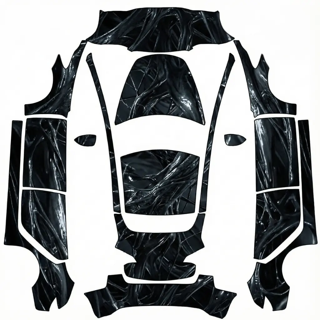 Venum community Tesla Paint Shop wrap template for Tesla Model 3 2017-2023