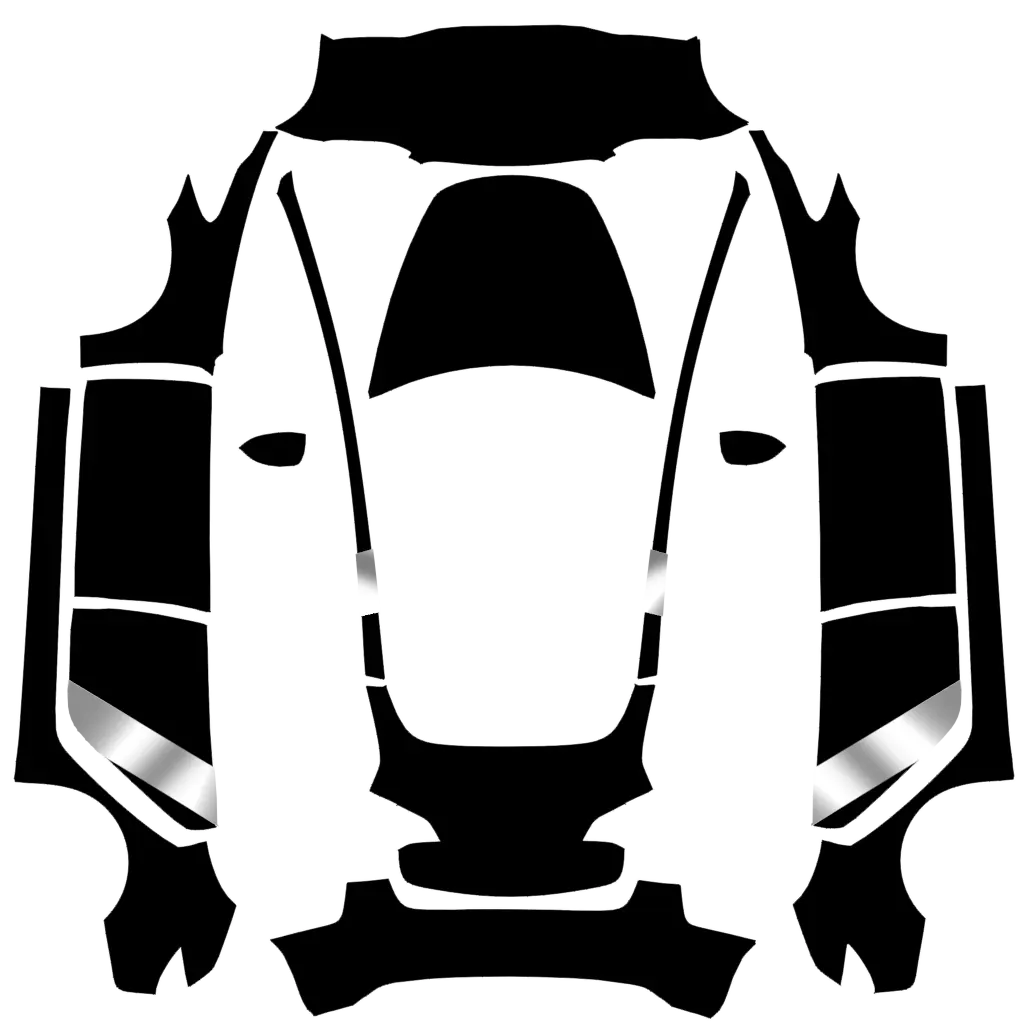 yinse lahua community Tesla Paint Shop wrap template for Tesla Model 3 2017-2023