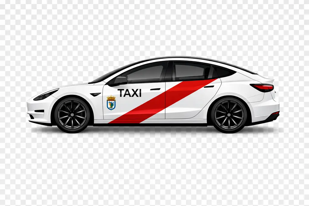 taxi madrid community Tesla Paint Shop wrap template for Tesla Model 3 Highland 2024 2025