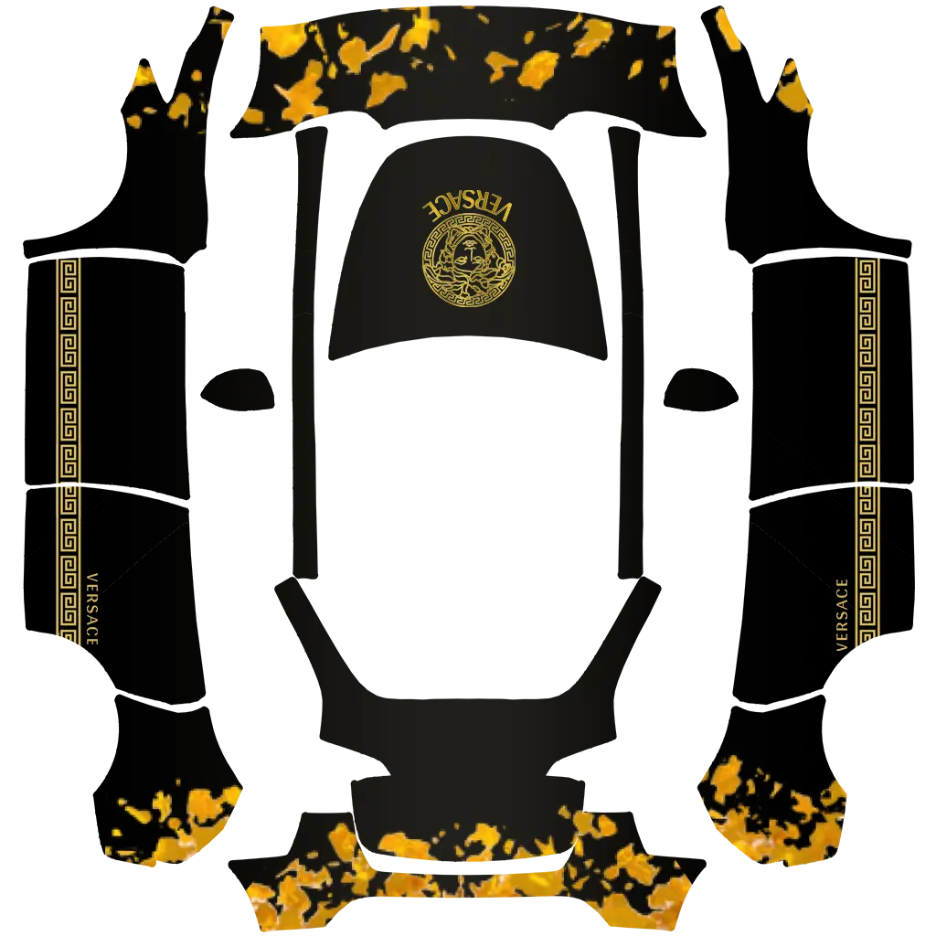 Versace community Tesla Paint Shop wrap template for Tesla Model Y 2020-2024