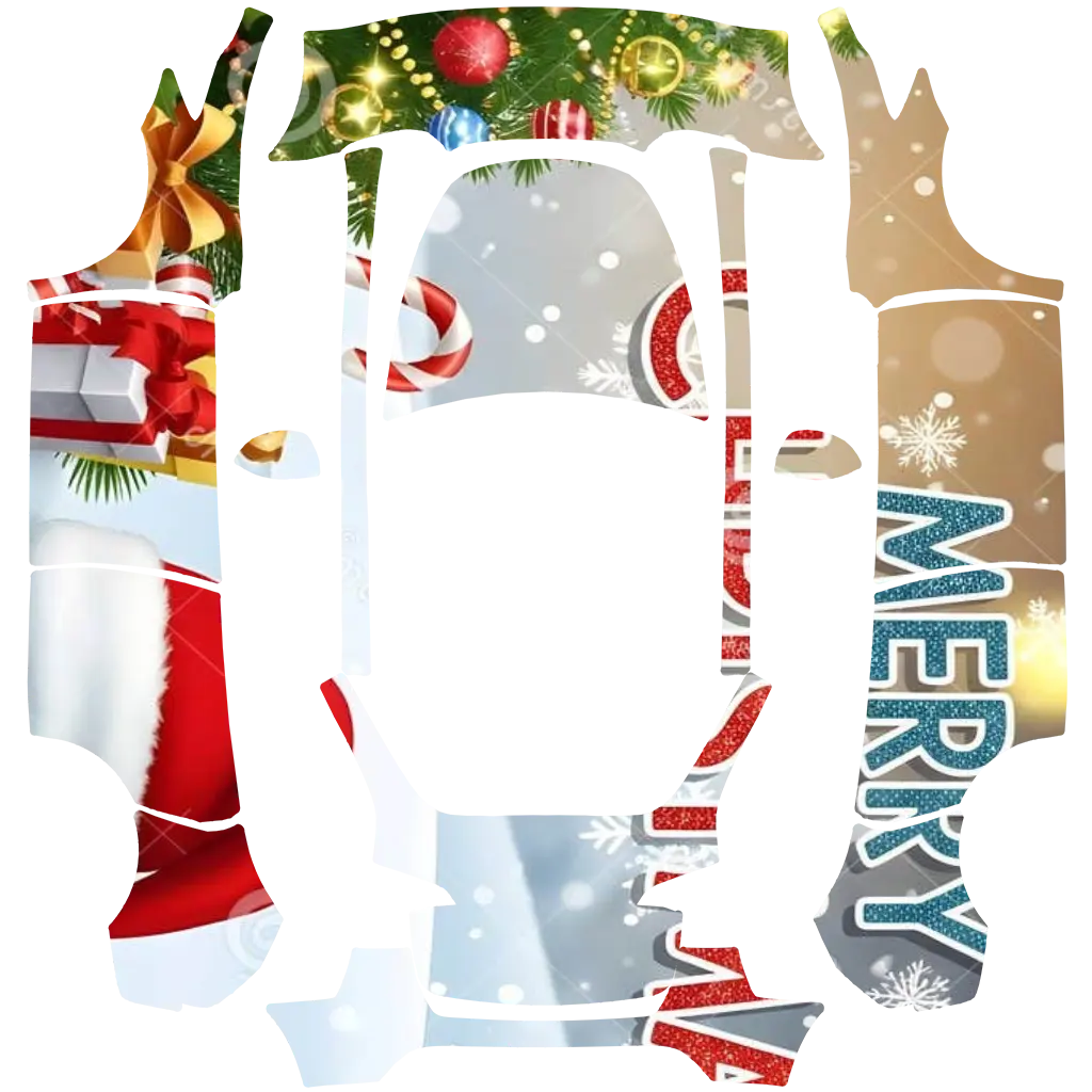 merrycristmas community Tesla Paint Shop wrap template for Tesla Model Y 2020-2024