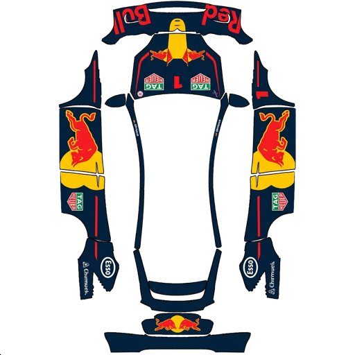 Blue Black Racing Livery motorsport Tesla wrap for Model X 2021
