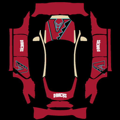 Arizona Diamondbacks sports mlb Tesla wrap for Model S 2021