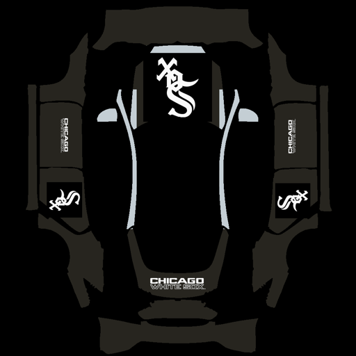Chicago White Sox sports mlb Tesla wrap for Model S 2021