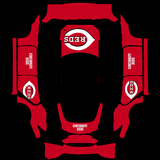Cincinnati Reds sports mlb Tesla wrap for Model S 2021