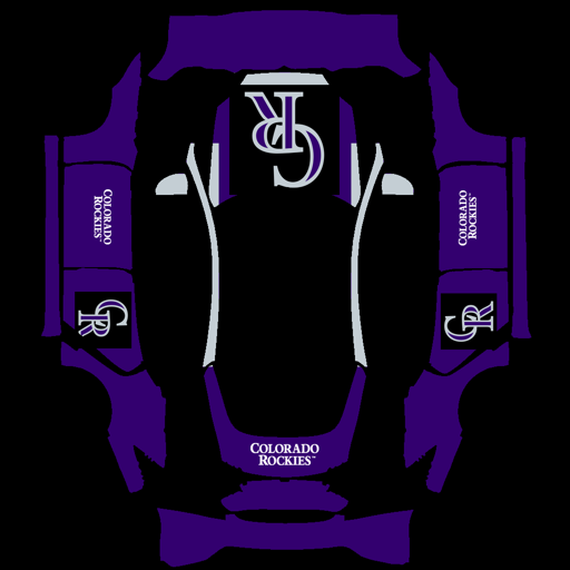 Colorado Rockies sports mlb Tesla wrap for Model S 2021