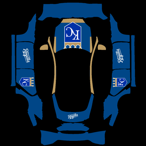 Kansas City Royals sports mlb Tesla wrap for Model S 2021