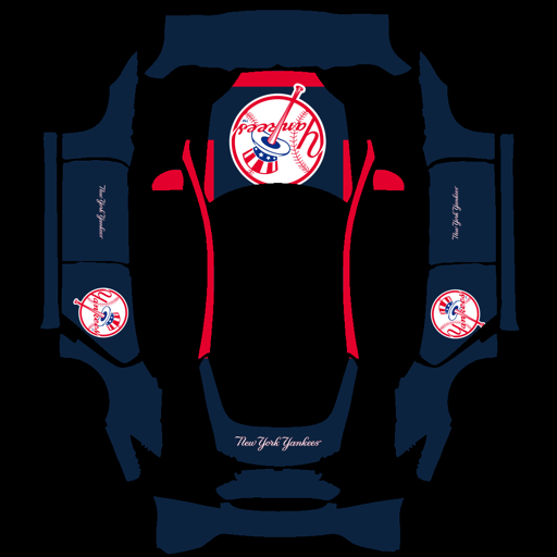 New York Yankees sports mlb Tesla wrap for Model S 2021