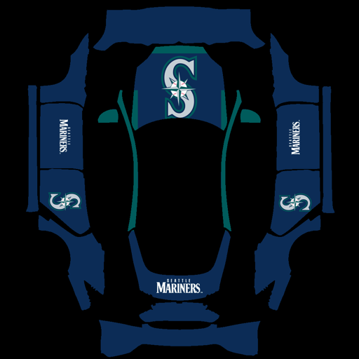 Seattle sports mlb Tesla wrap for Model S 2021