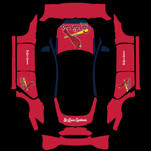 St Louis Cardinals sports mlb Tesla wrap for Model S 2021