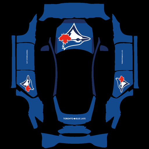 Toronto Blue Jays sports mlb Tesla wrap for Model S 2021