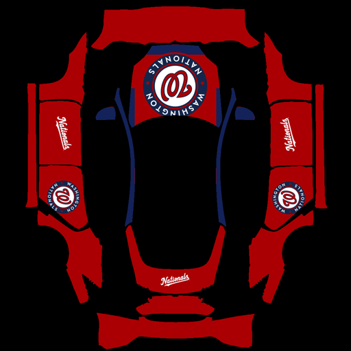 Washington Nationals sports mlb Tesla wrap for Model S 2021