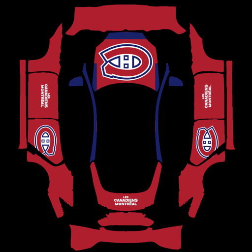 Montreal Canadiens sports team Tesla wrap for Model S 2021
