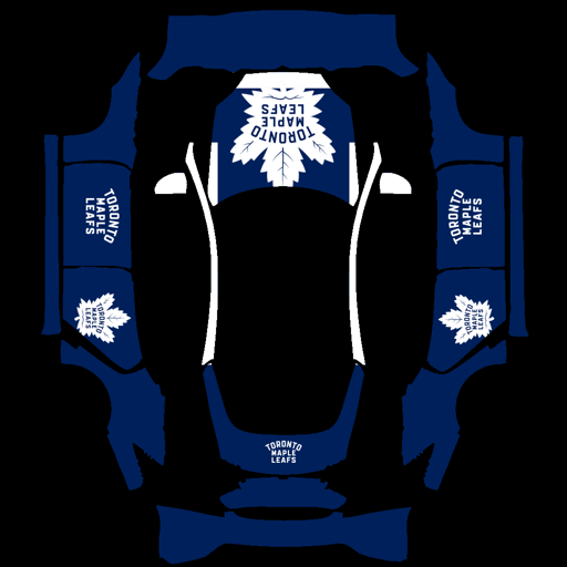 Toronto Maple Leafs sports team Tesla wrap for Model S 2021