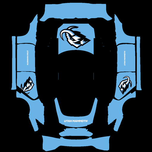 Utah Hockey Club sports team Tesla wrap for Model S 2021