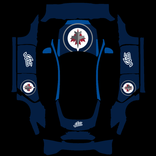 Winnipeg Jets sports team Tesla wrap for Model S 2021