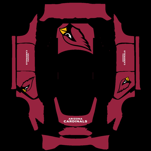 Arizona Cardinals sports nfl Tesla wrap for Model S 2021