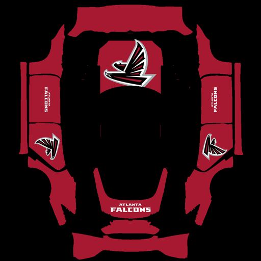Atlanta Falcons sports nfl Tesla wrap for Model S 2021