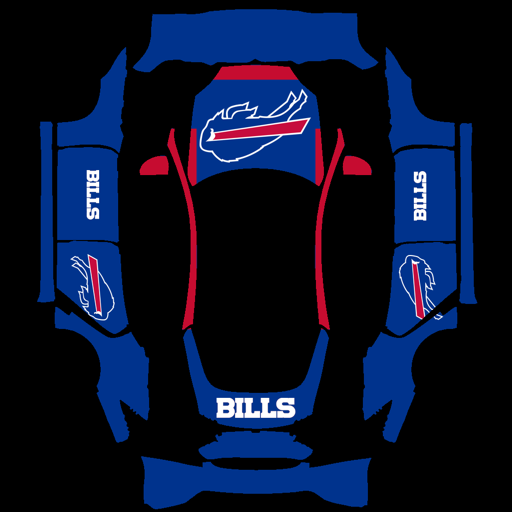 Buffalo Bills sports nfl Tesla wrap for Model S 2021