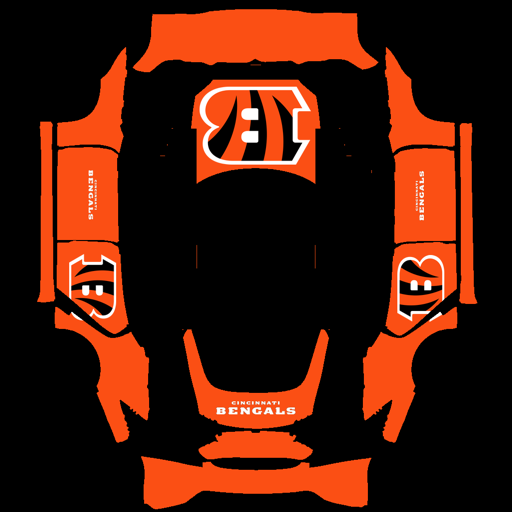 Cincinnati Bengals sports nfl Tesla wrap for Model S 2021