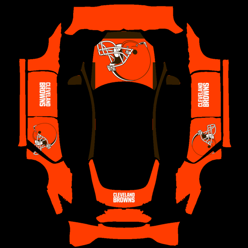 Cleveland Browns sports nfl Tesla wrap for Model S 2021