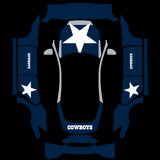 Dallas Cowboys sports nfl Tesla wrap for Model S 2021