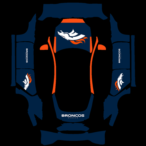 Denver Broncos sports nfl Tesla wrap for Model S 2021