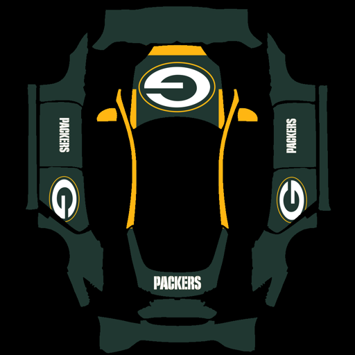 Green Bay Packers sports nfl Tesla wrap for Model S 2021