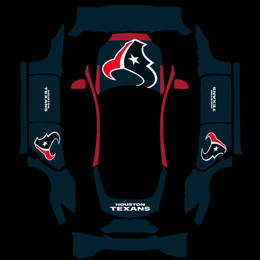 Houston Texans sports nfl Tesla wrap for Model S 2021