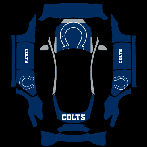 Indianapolis Colts sports nfl Tesla wrap for Model S 2021