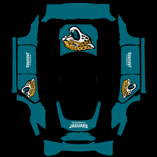 Jacksonville Jaguars sports nfl Tesla wrap for Model S 2021