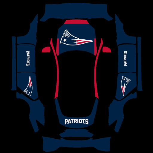New England sports nfl Tesla wrap for Model S 2021