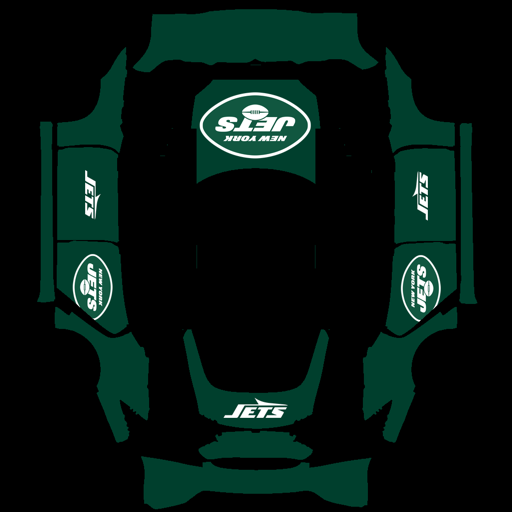 New York Jets sports nfl Tesla wrap for Model S 2021