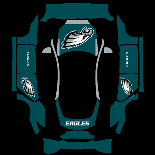 Philadelphia Eagles sports nfl Tesla wrap for Model S 2021