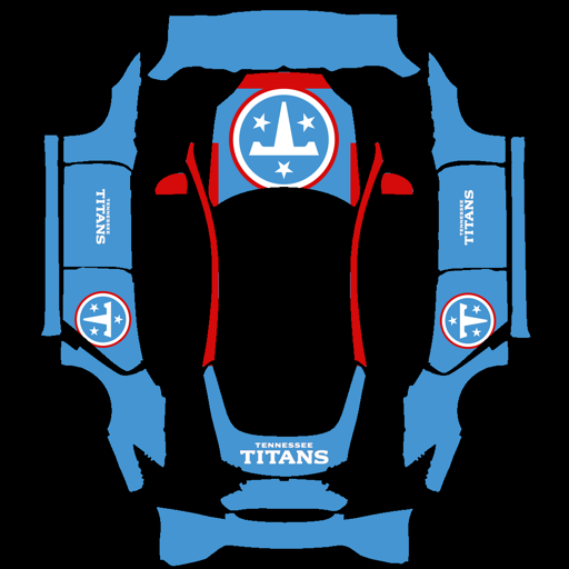 Tennessee Titans sports nfl Tesla wrap for Model S 2021