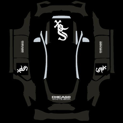 Chicago White Sox sports mlb Tesla wrap for Model S 2025 Plaid