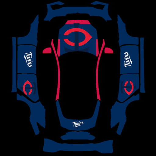 Minnesota Twins sports mlb Tesla wrap for Model S 2025 Plaid