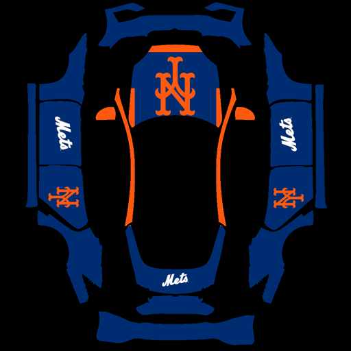 New York Mets sports mlb Tesla wrap for Model S 2025 Plaid