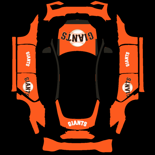 San Francisco Giants sports mlb Tesla wrap for Model S 2025 Plaid