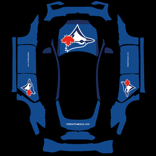Toronto Blue Jays sports mlb Tesla wrap for Model S 2025 Plaid