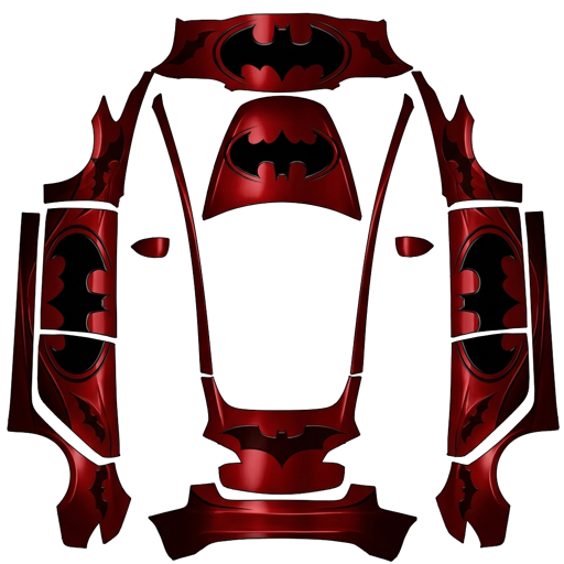 Red Black Textured Finish material texture Tesla wrap for Model 3