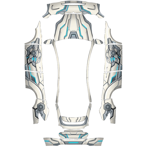 Teal Blue Abstract Artwork abstract art Tesla wrap for Model X 2021