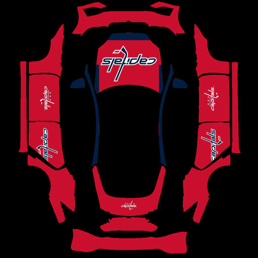 Washington sports team Tesla wrap for Model S 2025 Plaid