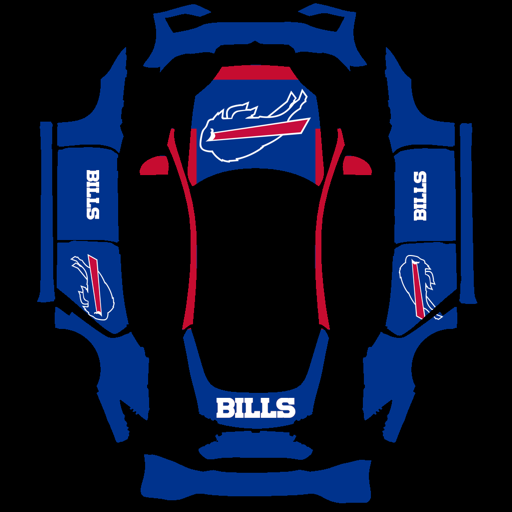 Buffalo Bills sports nfl Tesla wrap for Model S 2025 Plaid