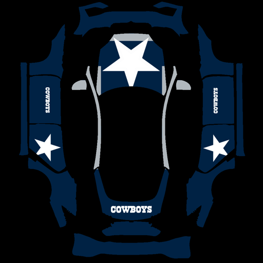 Dallas Cowboys sports nfl Tesla wrap for Model S 2025 Plaid