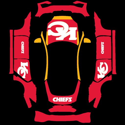 Kansas City Chiefs sports nfl Tesla wrap for Model S 2025 Plaid